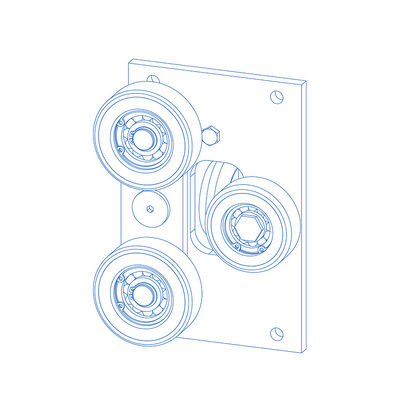 Ανταλλακτικά Ανύψωσης Παπουτσιών Οδηγού Ρόλερ για Σάκους με Πλάτος Οδηγού Ράγας 10/16mm