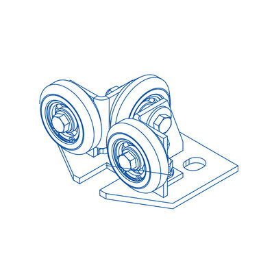 PU/Ελαστικό Υλικό Σταθερά Παπούτσια Οδηγού Ρόλερ Ανταλλακτικά Ανελκυστήρα