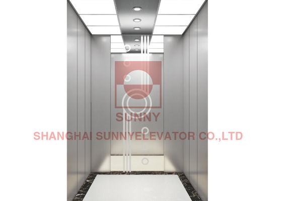 Hairline φορτίο χαρακτικής 2500kg καμπινών ανελκυστήρων ανοξείδωτου ανελκυστήρων επιβατών