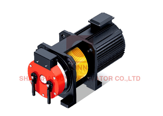 450 - 1350kg Μηχανή έλξης χωρίς κιβώτια με 2: 1 σχοινί IP41 16 πόλους και DC110v φρένο Vol