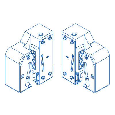 Διατάξεις ασφαλείας ανελκυστήρων Πλάτος ράγας 9/10/14/15.88/16mm Προοδευτικός μηχανισμός ασφαλείας ανελκυστήρα