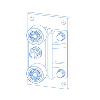 Ανταλλακτικά Ανύψωσης Παπουτσιών Οδηγού Ρόλερ για Σάκους με Πλάτος Οδηγού Ράγας 10/16mm