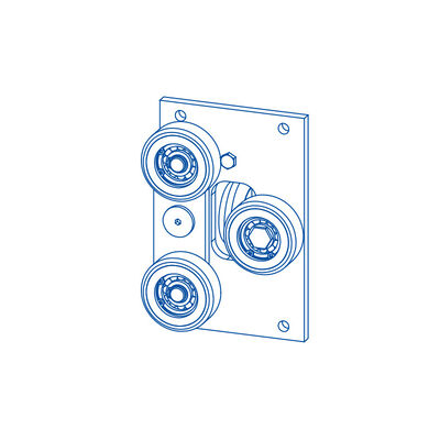 Ανταλλακτικά Ανύψωσης Παπουτσιών Οδηγού Ρόλερ για Σάκους με Πλάτος Οδηγού Ράγας 10/16mm