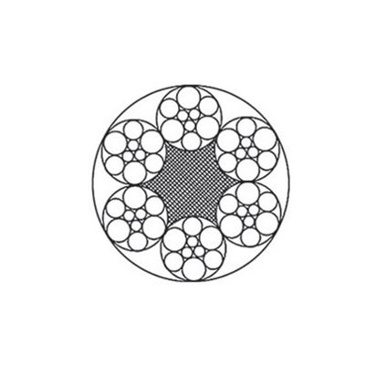 Ζυγισμένο σύρμα από χάλυβα 6x7+FC έως 6x9W+IWR, 1,8-36mm, 1570-1870 MPa, για καλωδιακά οχήματα