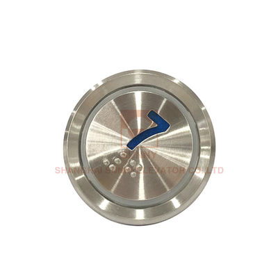 12-24 V LED κουμπί πίεσης ανελκυστήρα με πλαίσιο από ανοξείδωτο χάλυβα και Φ45x20mm Μέγεθος για πίνακες ανελκυστήρα